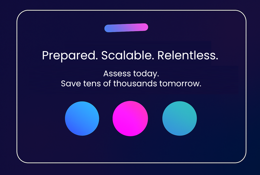 Strap Line - Prepared, Scalable, relentless